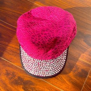 Gorgeous Bling Crystal Decoration Hat for Ladies